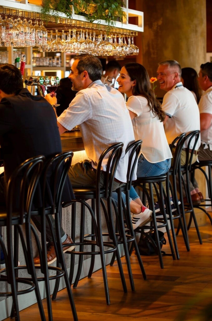 Bar van Loetje Zeist met gasten